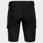 Работен къс панталон VIGOR BLACK/RED – работно облекло с високо качество и комфорт