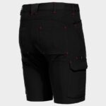 Работен къс панталон VIGOR BLACK/RED – работно облекло с високо качество и комфорт