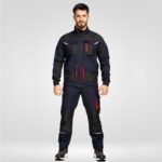 Работен панталон KASTOR STRETCH DARK BLUE/RED – работно облекло с високо качество и комфорт