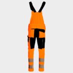 Работен полугащеризон REVOLT HV 4STRETCH ORANGE – работно облекло с високо качество и комфорт