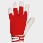 Ръкавици от кожа и плат GILT RED – работно облекло с високо качество и комфорт