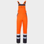 Сигнален полугащеризон COLLINS SUMMER HV ORANGE – работно облекло с високо качество и комфорт