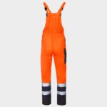 Сигнален полугащеризон COLLINS SUMMER HV ORANGE – работно облекло с високо качество и комфорт