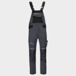 Работен полугащеризон REVOLT 4STRETCH GREY/BLACK/PETROL – работно облекло с високо качество и комфорт