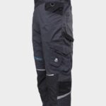 Работен полугащеризон REVOLT 4STRETCH GREY/BLACK/PETROL – работно облекло с високо качество и комфорт