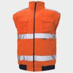 Сигнално яке CLOVELLY HV ORANGE – работно облекло с високо качество и комфорт