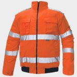 Сигнално яке CLOVELLY HV ORANGE – работно облекло с високо качество и комфорт