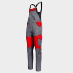 Работен полугащеризон EOS STRETCH RED/GREY – работно облекло с високо качество и комфорт Работен полугащеризон EOS STRETCH RED/GREY – работно облекло с високо качество и комфорт