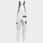 Работен полугащеризон EOS STRETCH WHITE/GREY – работно облекло с високо качество и комфорт