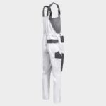 Работен полугащеризон EOS STRETCH WHITE/GREY – работно облекло с високо качество и комфорт