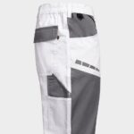 Работен панталон EOS STRETCH WHITE/GREY – работно облекло с високо качество и комфорт Работен панталон EOS STRETCH WHITE/GREY – работно облекло с високо качество и комфорт
