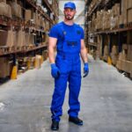 Работен полугащеризон PRISMA LIGHT STRETCH ROYAL BLUE/NAVY – работно облекло с високо качество и комфорт