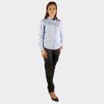 Дамска риза MARON LIGHT BLUE – работно облекло с високо качество и комфорт