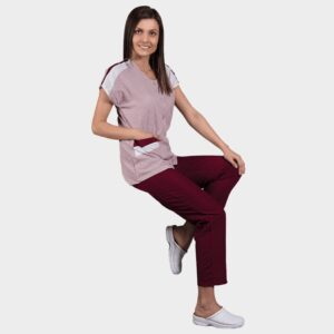 Дамска работна туника ZEBRA BORDEAUX