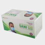 Медицинска маска SANI EVO – FMN99 – TYPE IIR – 50 бр – удобно медицинско облекло за лекари и медицински персонал