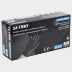Еднократни ръкавици от нитрил SETINO NITRILE BLACK STRONG - Image 2