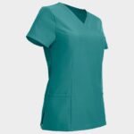 Дамска медицинска туника NOBBY TEAL – удобно медицинско облекло за лекари и медицински персонал