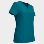 Дамска медицинска туника NOBBY PETROL – удобно медицинско облекло за лекари и медицински персонал