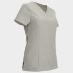 Дамска медицинска туника NOBBY LIGHT GREY – удобно медицинско облекло за лекари и медицински персонал