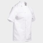 Туника за готвачи с къс ръкав NAPOLI 2.0 WHITE – професионално облекло за хотели, ресторанти и обслужване