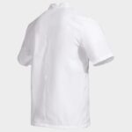 Туника за готвачи с къс ръкав NAPOLI 2.0 WHITE – професионално облекло за хотели, ресторанти и обслужване