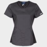 Дамска медицинска туника CHEROKEE V-NECK GREY WWE601 – удобно медицинско облекло за лекари и медицински персонал