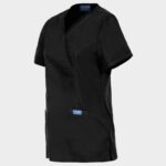 Дамска медицинска туника CHEROKEE WRAP BLACK WWE610 - Image 3