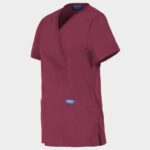 Дамска медицинска туника CHEROKEE WRAP BURGUNDY WWE610 - Image 3