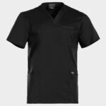 Мъжка медицинска туника CHEROKEE V-NECK BLACK WWE670 – удобно медицинско облекло за лекари и медицински персонал