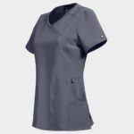 Дамска медицинска туника CHEROKEE WRAP GREY CKE2625A – удобно медицинско облекло за лекари и медицински персонал