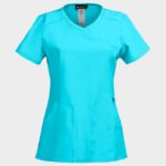 Дамска медицинска туника CHEROKEE WRAP TURQUOISE CKE2625A – удобно медицинско облекло за лекари и медицински персонал
