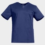 Медицинска туника CHEROKEE V-NECK DARK BLUE WWE4725 – удобно медицинско облекло за лекари и медицински персонал