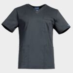Медицинска туника CHEROKEE V-NECK GREY WWE4725 – удобно медицинско облекло за лекари и медицински персонал