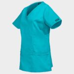 Дамска медицинска туника CHEROKEE WRAP LIGHT PETROL WWE4728 - Image 3