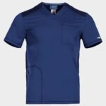 Мъжка медицинска туника CHEROKEE V-NECK DARK BLULE WWE603 – удобно медицинско облекло за лекари и медицински персонал