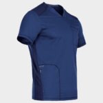 Мъжка медицинска туника CHEROKEE V-NECK DARK BLULE WWE603 – удобно медицинско облекло за лекари и медицински персонал