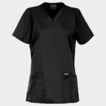 Дамска медицинска туника CHEROKEE V-NECK BLACK WWE620 – удобно медицинско облекло за лекари и медицински персонал Дамска медицинска туника CHEROKEE V-NECK BLACK WWE620 – удобно медицинско облекло за лекари и медицински персонал