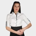 Дамска риза ALBERTA WHITE – работно облекло с високо качество и комфорт