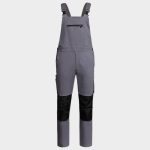 Работен полугащеризон MELBOURNE STRETCH GREY/BLACK – работно облекло с високо качество и комфорт