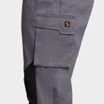 Работен полугащеризон MELBOURNE STRETCH GREY/BLACK – работно облекло с високо качество и комфорт