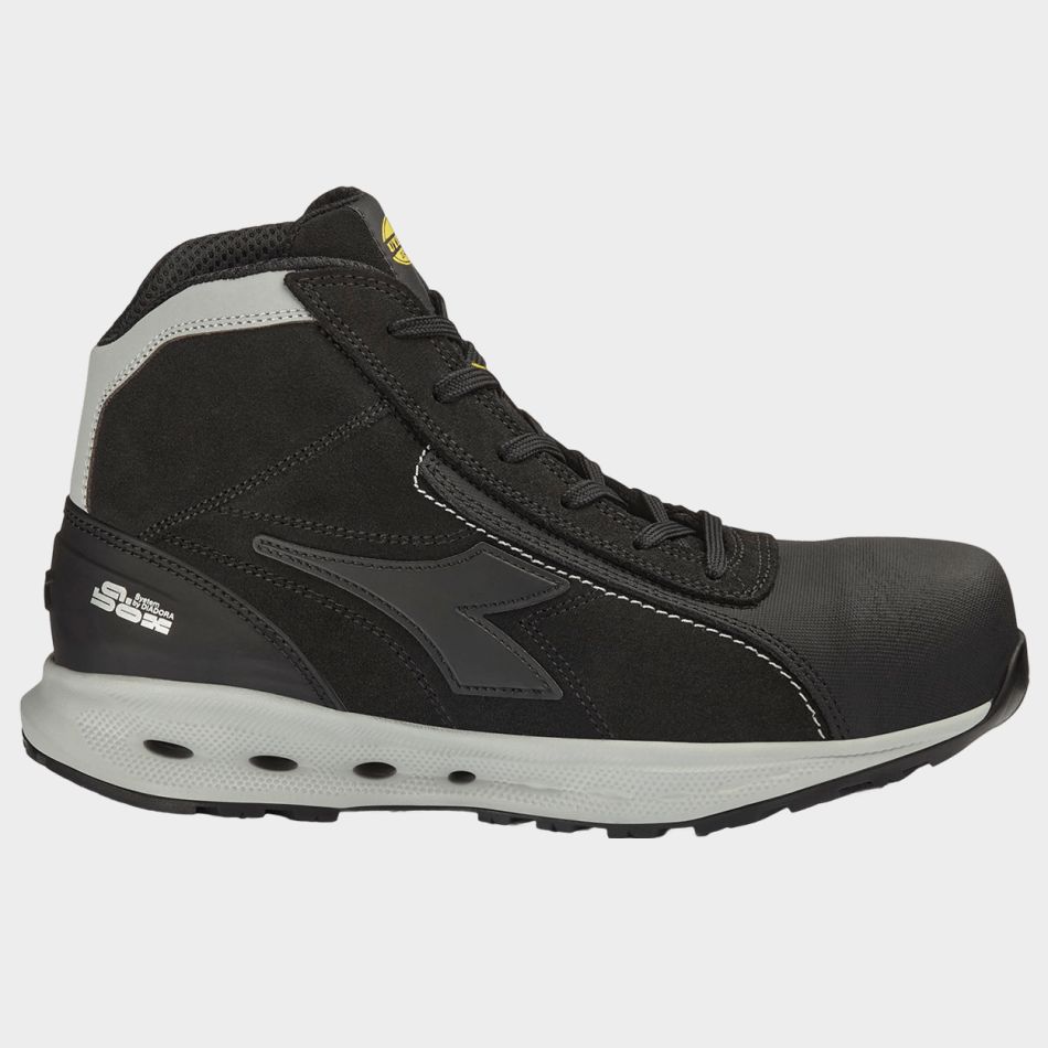 Работни обувки DIADORA GLOVE A.BOX PRO S3S FO SR HRO ESD BLACK – защитни работни обувки S3 за професионална употреба Работни обувки DIADORA GLOVE A.BOX PRO S3S FO SR HRO ESD BLACK – защитни работни обувки S3 за професионална употреба