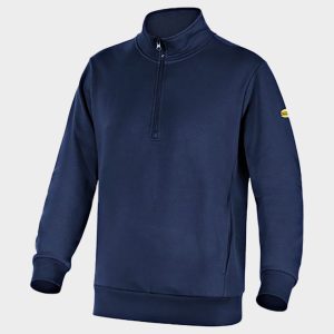 Работен суитшърт DIADORA FZ SMART 2.0 BLACK – работно облекло с високо качество и комфорт