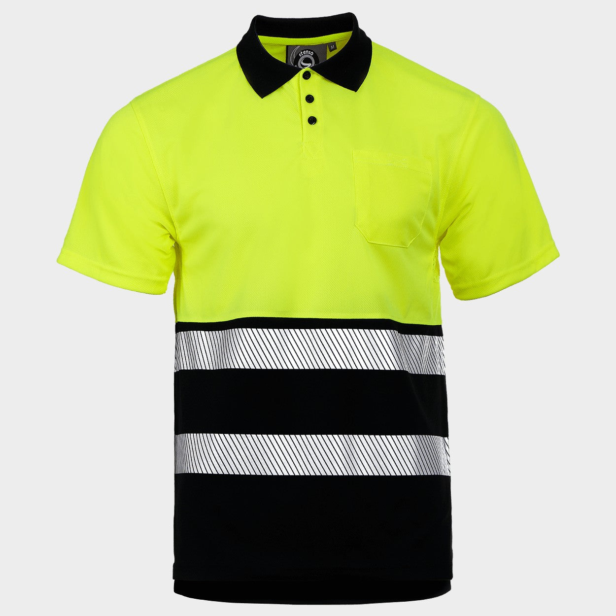 Сигнална тениска с яка PRISMA HV YELLOW/BLACK – работно облекло с високо качество и комфорт Сигнална тениска с яка PRISMA HV YELLOW/BLACK – работно облекло с високо качество и комфорт