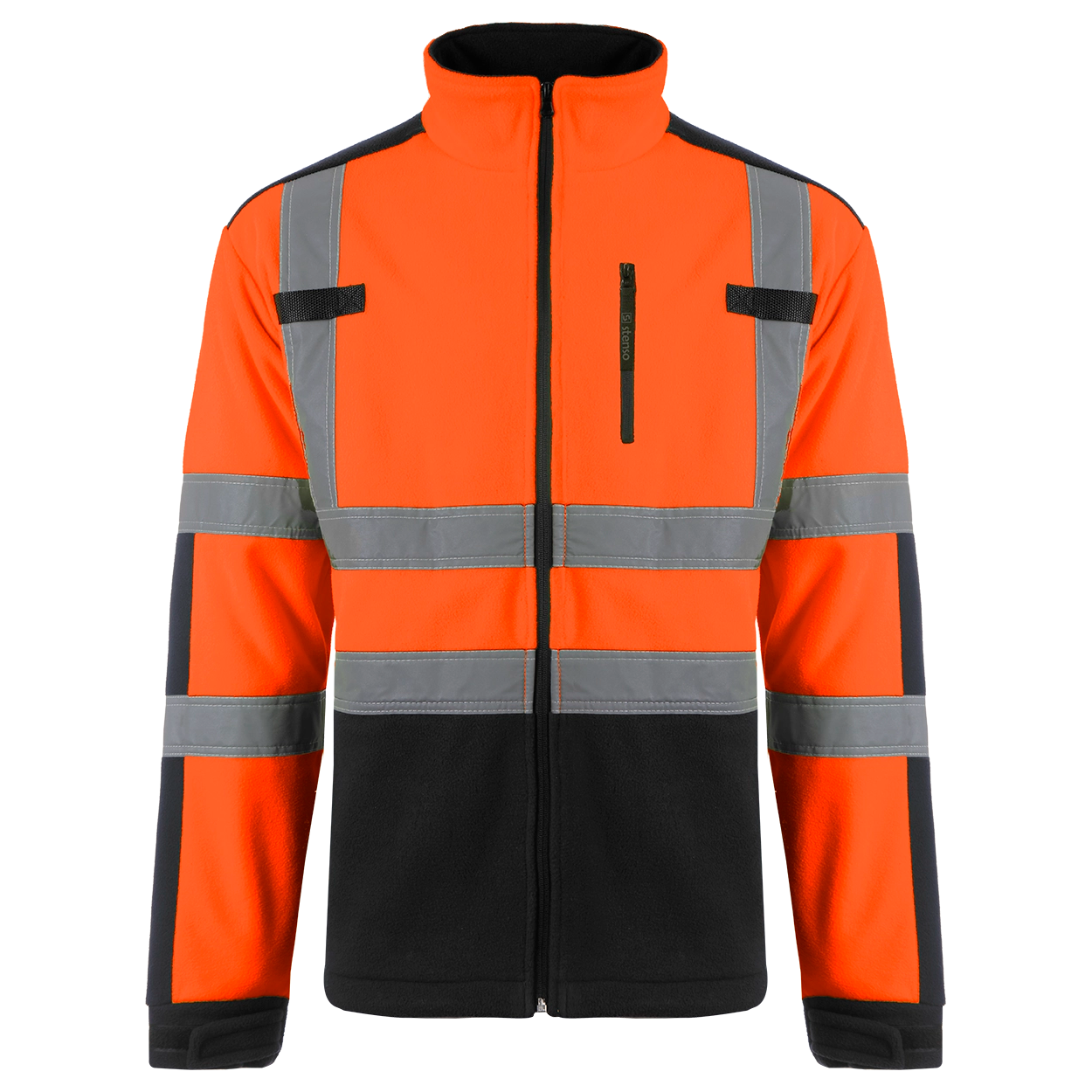 Работен суитшърт NOBEL HV FLEECE ORANGE/BLACK – работно облекло с високо качество и комфорт Работен суитшърт NOBEL HV FLEECE ORANGE/BLACK – работно облекло с високо качество и комфорт